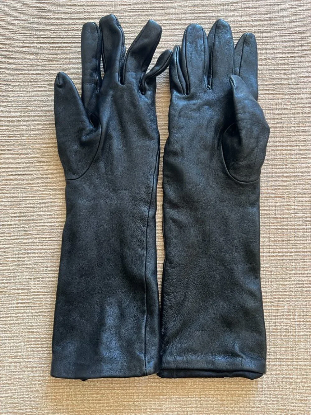 Neiman Marcus x Target by Brian Atwood long black studded leather gloves